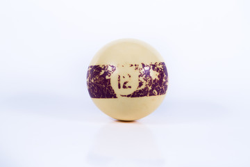 old pool ball 12 stripe