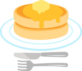 シンプルなパンケーキ