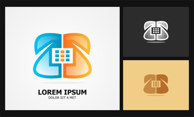 abstract telephone logo