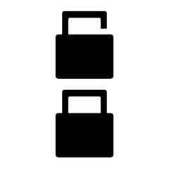 Lock and Unlock icon vector
