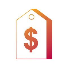 price tag commerce shopping sale online vector illustration