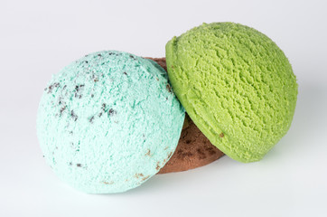 ice cream. Ice Cream Scoop on a background