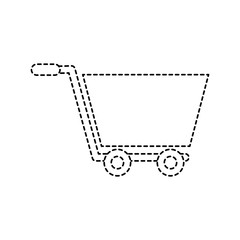 shopping cart concept market store online vector illustration
