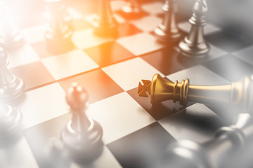 chess board game concept of business teamwork organize ideas and competition and stratagy plan success meaning