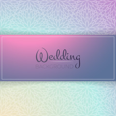 Vector luxury wedding invitation with mandala