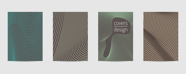 Minimal covers set. Poster template geometric design. Abstract  Backgroung Eps10 vector