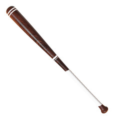 3d render of baseball bat isolated on white background