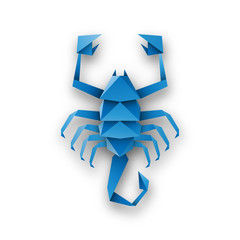 skorpion origami wektor