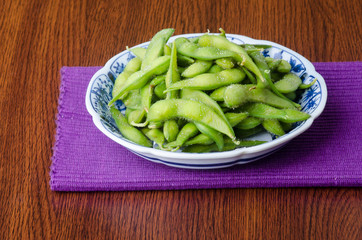 japanese cuisine. japanese soybean on the background