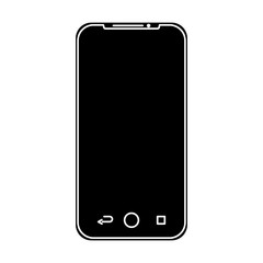 mobile phone gadget technology touch screen vector illustration