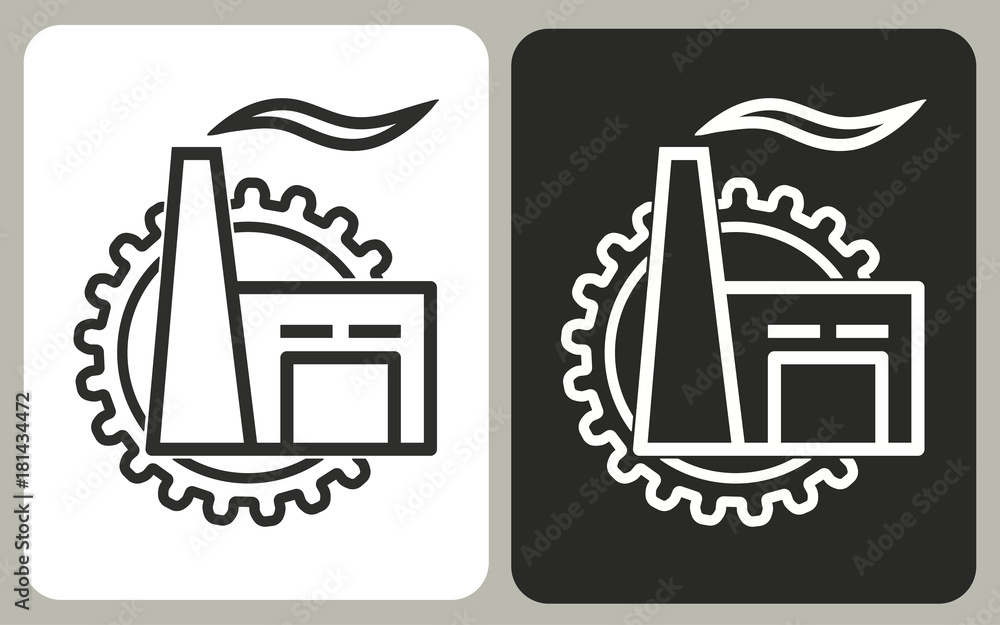 Canvas Prints factory - vector icon.