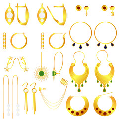 earring clasps types golden