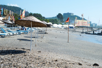 Beach umbrella.
