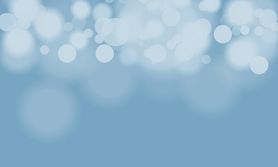 Vector abstract blue sky background with blur bokeh light effect.