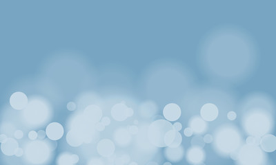 Vector abstract blue sky background with blur bokeh light effect.