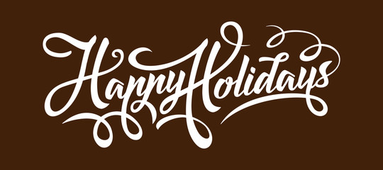 Happy Holidays text