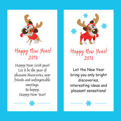 Happy new year! Vector illustration.