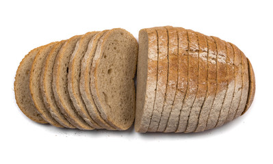 Slices of bread isolated