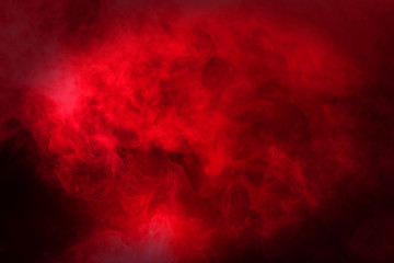 Red Abstract Smoke Clouds, All Movement Blurred, intention out of focus