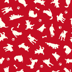 可愛いイヌのパターン