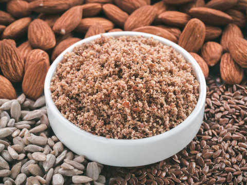 LSA mix, Linseed, Sunflower seeds, Almonds