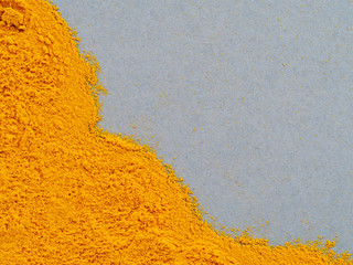 Turmeric Powder with copy space