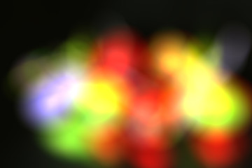 abstract bokeh blur light yellow red green