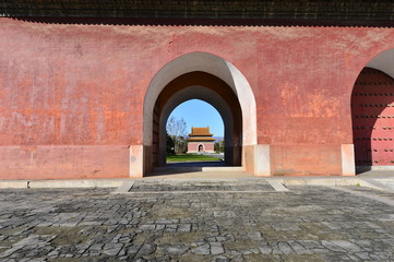 Naklejka premium Ancient buildings in China