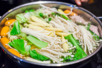 Shabu Shabu and Sukiyaki food hotpot