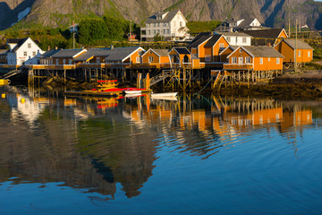 Obraz premium Lofoten Summer Landscape Scenic