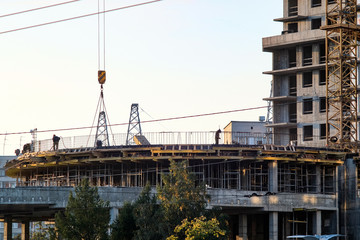 crane at a construction site