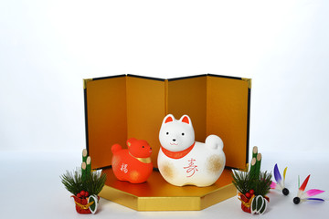 干支の置物　戌年