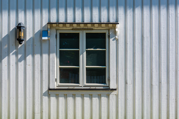 Window of a traditional Norwegian hut
