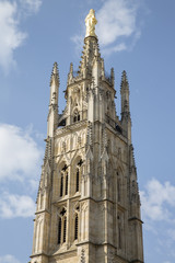 Fototapeta na wymiar Tower of Cathedral Church; Bordeaux