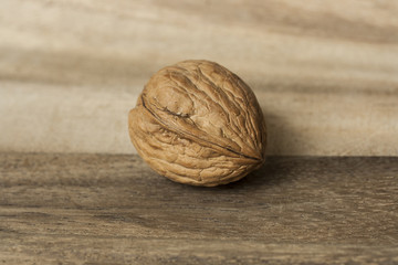Beautiful Walnut On A Wooden Background