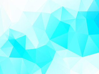 Fototapeta premium abstract blue white background with triangles