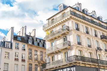 Fototapeten Paris, typical facades in the center, beautiful buildings    © Pascale Gueret