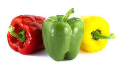 Bulgarian pepper isolated on white background