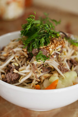 Healthy Vietnamese Food with beef