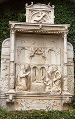  Wainscots -  tiling depicting a nativity scene in Monte Palace Tropical Garden, Funchal, Madeira, Portugal