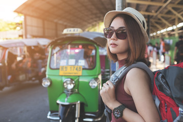 Backpacker. Bangkok travel