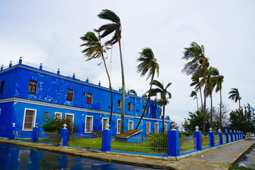 Obraz premium Camagüey during Hurricane Irma