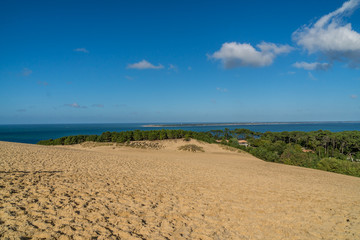 view of the Dune du Pilat near Bordeaux in France