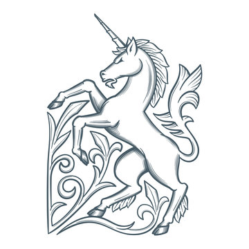 Image of the heraldic unicorn