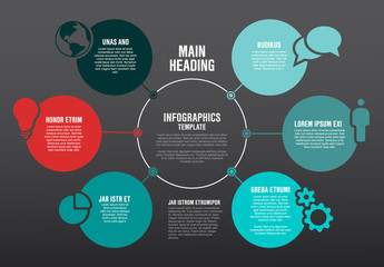 Vector Infographic schema template