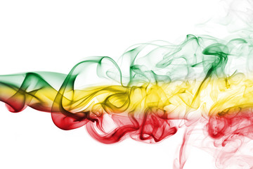 Ethiopia national smoke flag