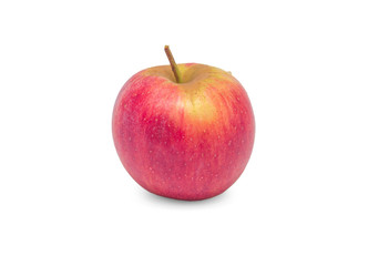 Fresh red apple isolated on white background.