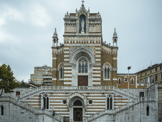 Fototapeta premium Capuchin Church of Our Lady of Lourdes Rijeka Croatia
