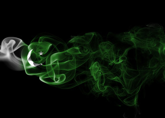 Pakistan smoke flag