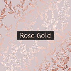 Rose gold. Floral luxury background for sales, design